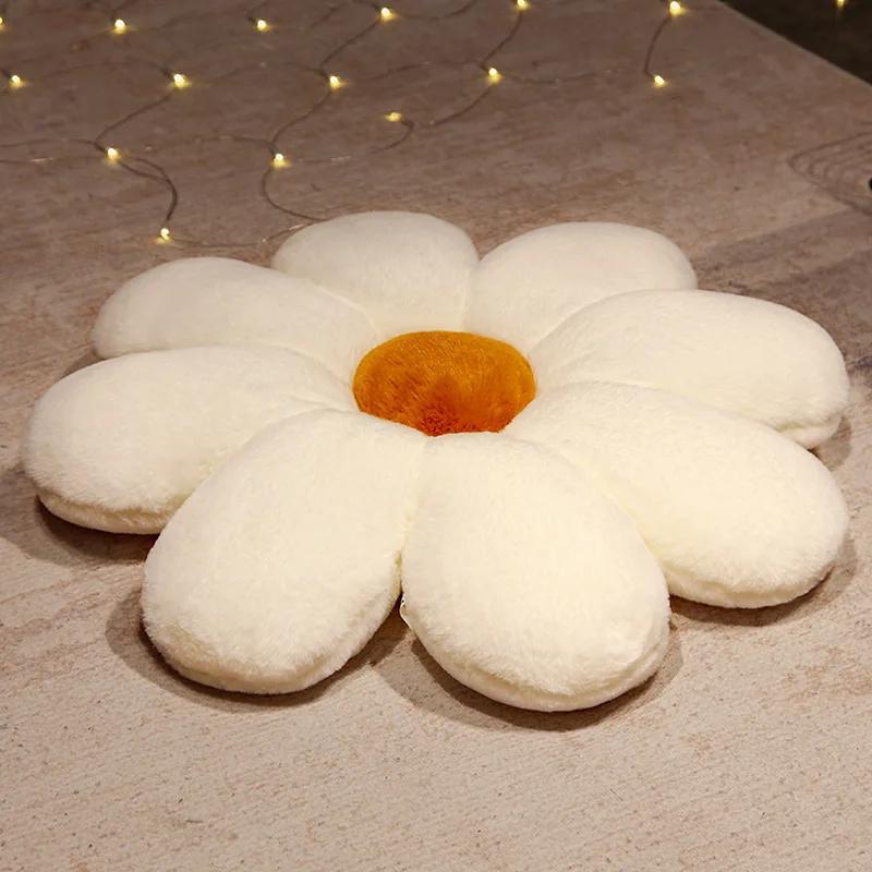 Birthday Gift Bedhead Cushion Living Room Sofa Decoration 50cm Flower Mat Rabbit Hair Soft Floor Flat Bottom Office Supplies