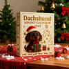 2025 Dachshund Advent Takvimi 24 Gün Geri Sayım Takvimi 3D Akrilik Süslerle Noel Ağacı Dekoru Köpekseverler için Eşsiz Hediye