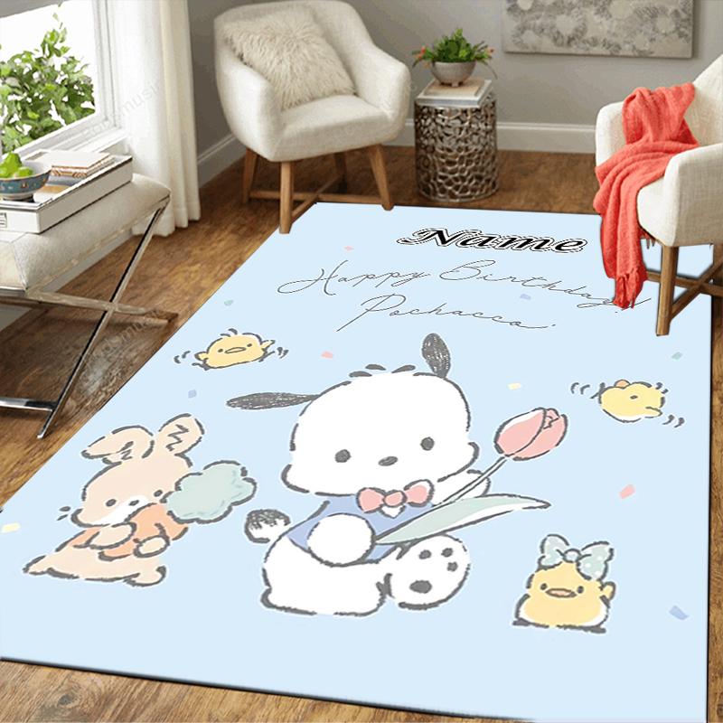 Custom 1Pc Pochacco'S Birthday Celebration Rug Office Carpet Indoor Outdoor Entrance Doormat Nonslip Soft And Comfortable Living Room D2915311