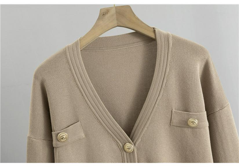European & American Fragrance-Style Cardigan Sweater & Pencil Skirt Knitwear Set for Women - Spring & Autumn