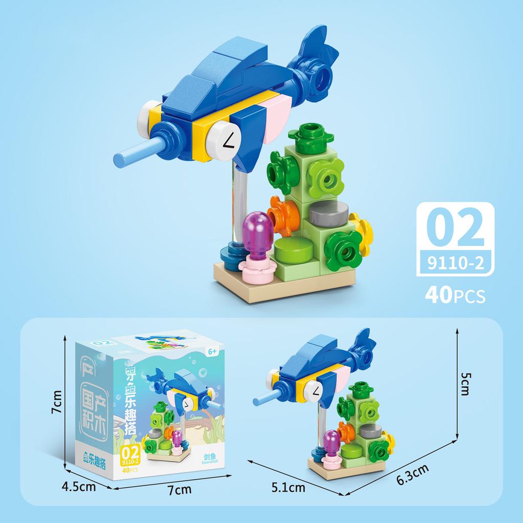 Sada figurek hmyzu a zvířat Mini stavebnice Hračka k sestavení 3D konstruktor Mikro kostičky Hračka pro děti Chlapce 9 až 12 let Dárek