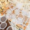 30PCS White Lace Stationery Stickers Decorative Phone Case Cute DIY Stickers for Diary Girls Art Craft Scrapbooking Card