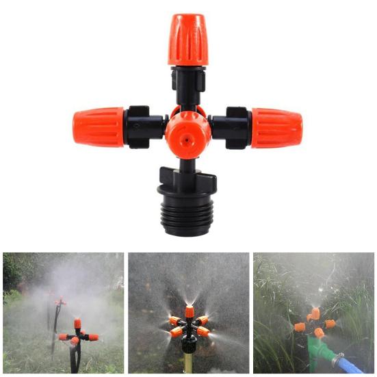 Garden Sprinkler Anti-leak Adjustable Plastic 360 Degree Rotating Water Sprinkler for Greenhouse