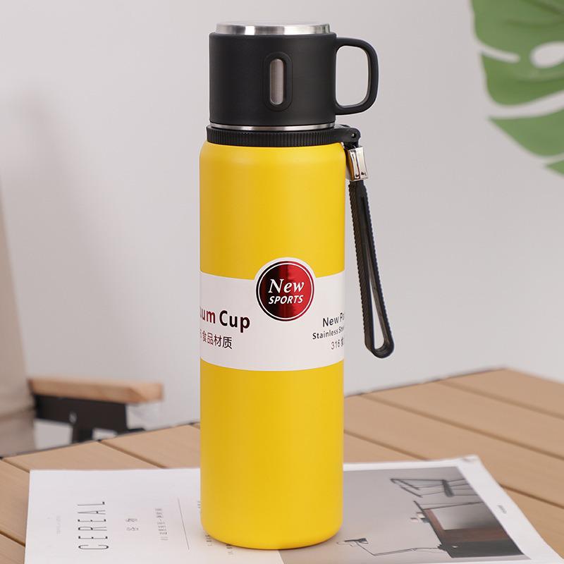 316 Stainless Steel Large-Capacity Insulated Travel Mug for Tea with Separation Feature