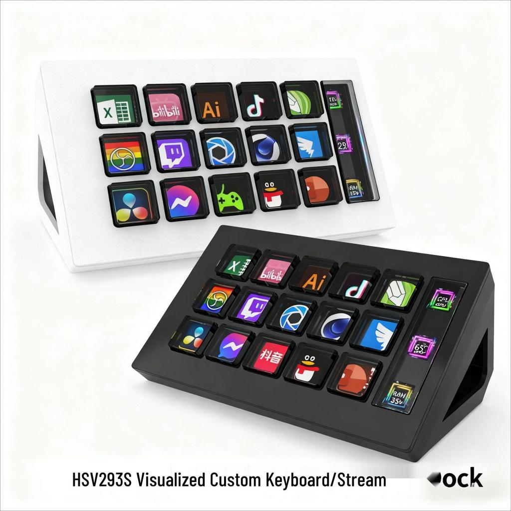 Visual Customizable Keyboard Streamdeck HSV293S Controller