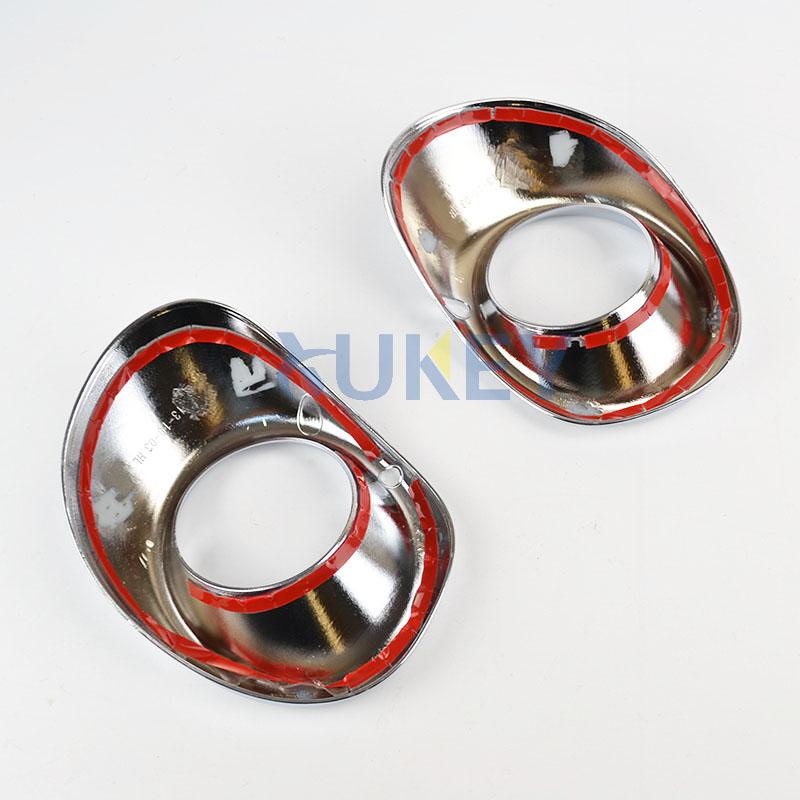 Dla Mitsubishi Outlander 2013 2014 Chromowana Przednia Lampa Przeciwmgielna Pokrywa Ramka Listwa Dekoracyjna Zderzaka