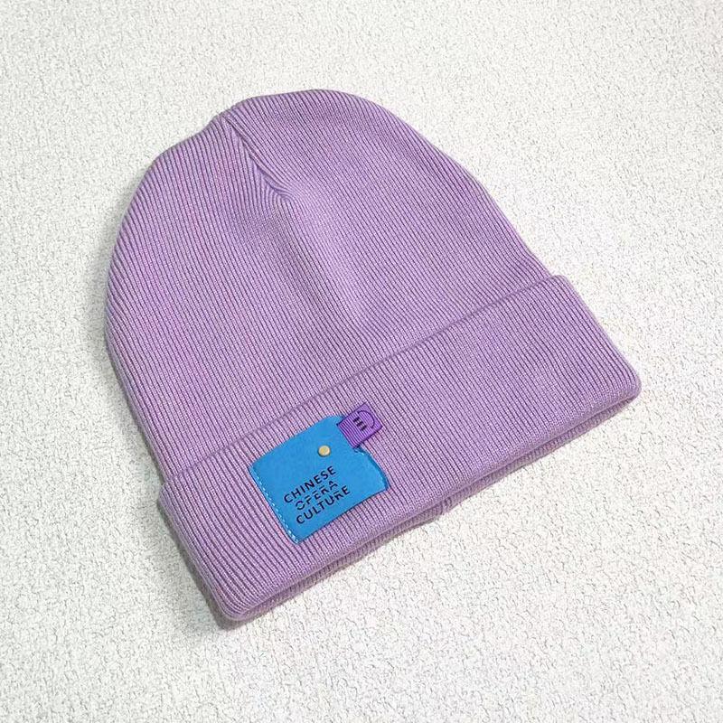 

Вязаные шапки-бини для женщин зимние вышитые вязаные осенне-зимние теплые зимние шапки для женщин чёрный