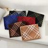 Double Sided Plaid Scarf for Women Winter Warm Wool Scarf  Autumn and Winter Korean Style Cashmere Scarf with Atmosphere