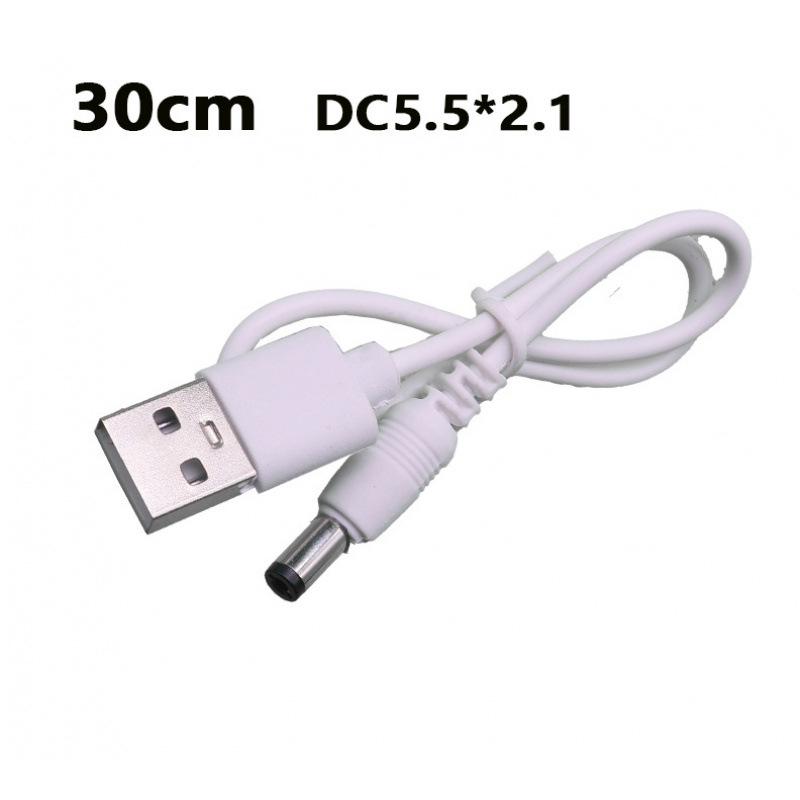 USB to DC 3.5*1.35mm Pure Copper Two-Core Power Cord for Mobile, Microphone, and Audio Charging