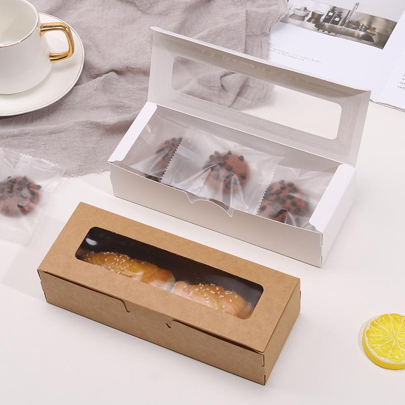 Transparent Rectangular Macaron and Cake Packaging Box - Chinese Style
