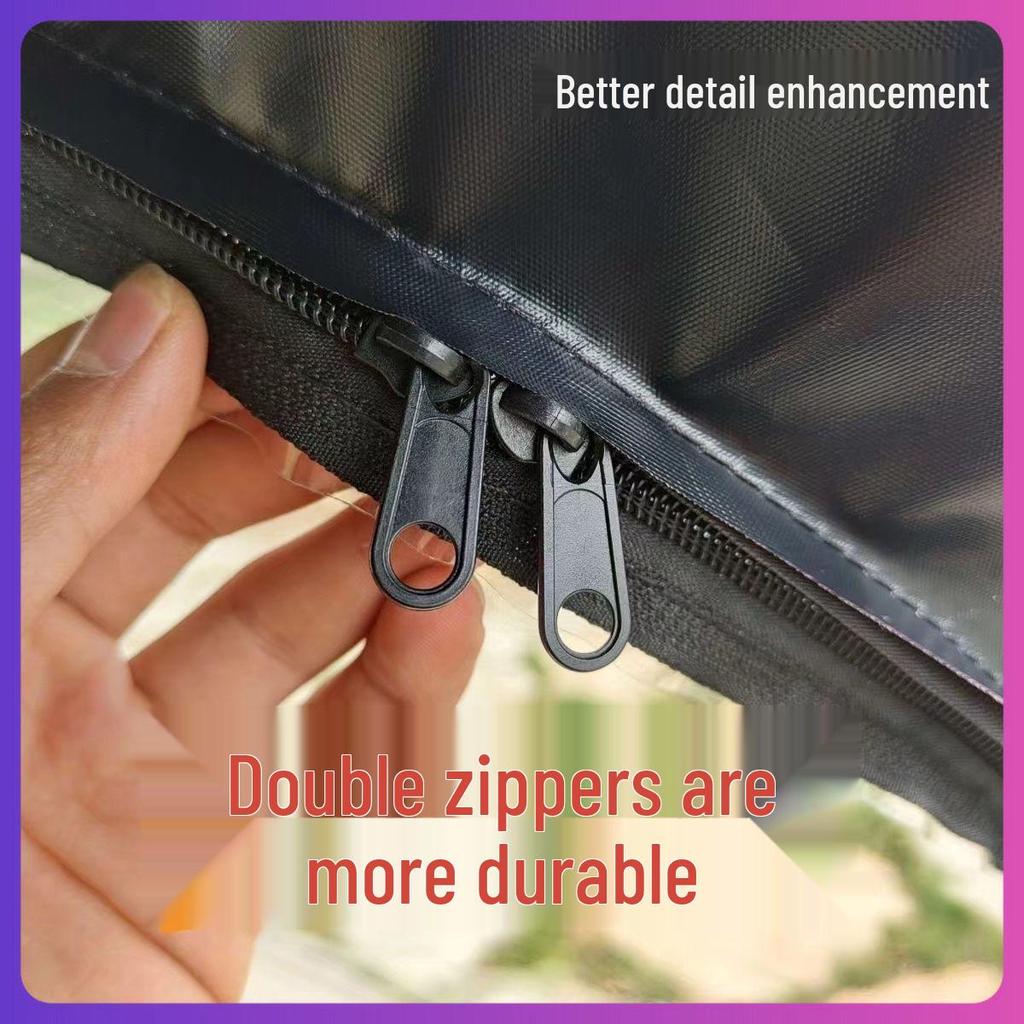 Detachable Electric Car & Motorcycle Umbrella: Rainproof & Windproof Sunshade Canopy with Quick Release, Cartoon Design