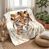 Tiger Spirit Energy Theme Blanket Lightweight Warm Flannel Blanket Decorative Throw Blanket for Home Decoration