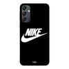 Case For Samsung Galaxy S25 FE Nike White Logo Black Front Maniacase