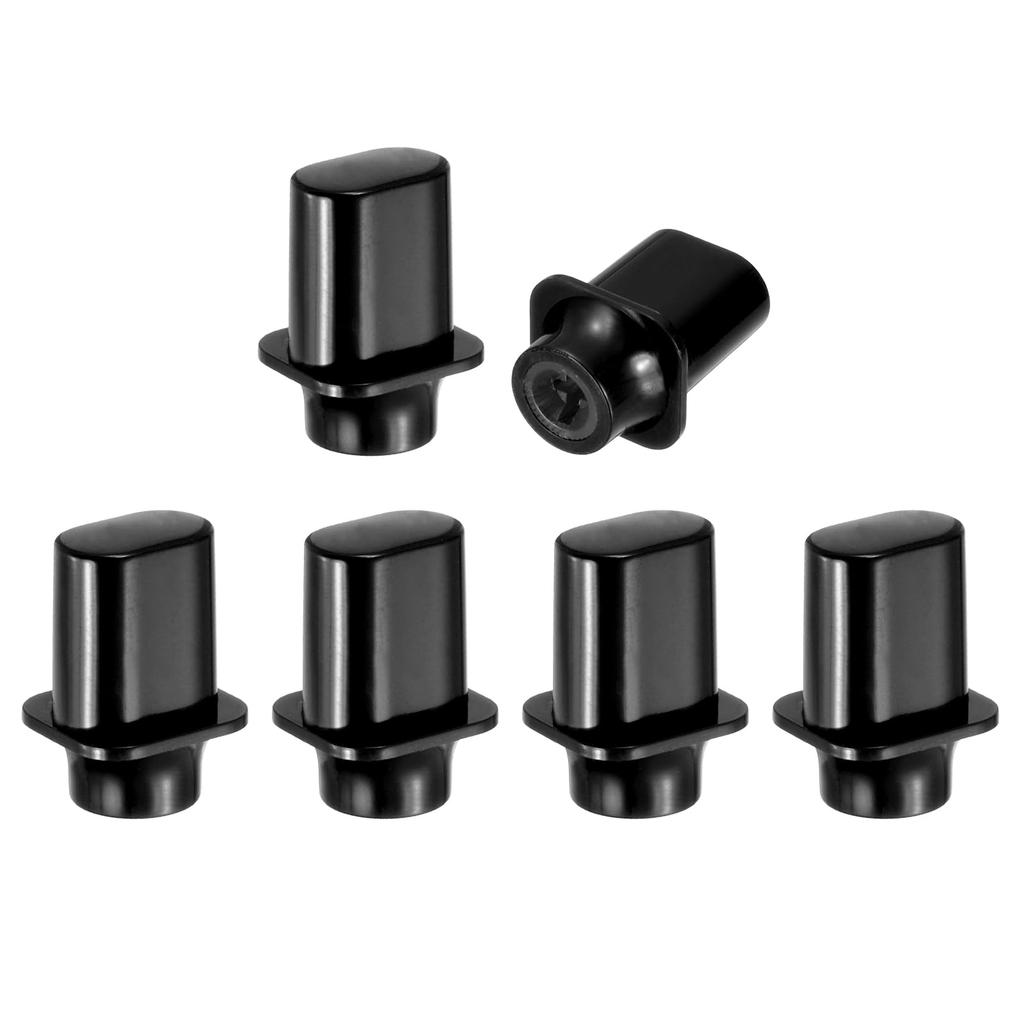 uxcell Guitar Toggle Switch Plastic Cross Slot Toggle Pickup Switch Knob Replacement Parts for SQ ST TL Electric Black 6-Pack 3-Way/5-Way Tips,