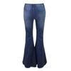 Women's  Color Hole No Bomb Cultivate Oneself  Denim Flare Pants
