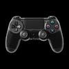 Controlador Bluetooth Sem Fio com Vibração Dupla para Controle de Jogo PS4 para Manípulo Sem Fio de Controle PS4 preto