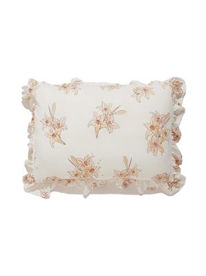 Lily Pattern Pillow Case [Sleep] [MUCHA]
