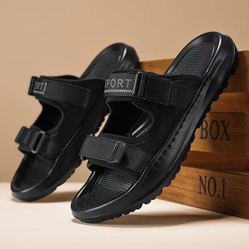 2025 New Summer Outerwear Slippers for Men Casual Anti-slip Beach Shoes Male Solid Color Designer Slipper Shoes Men