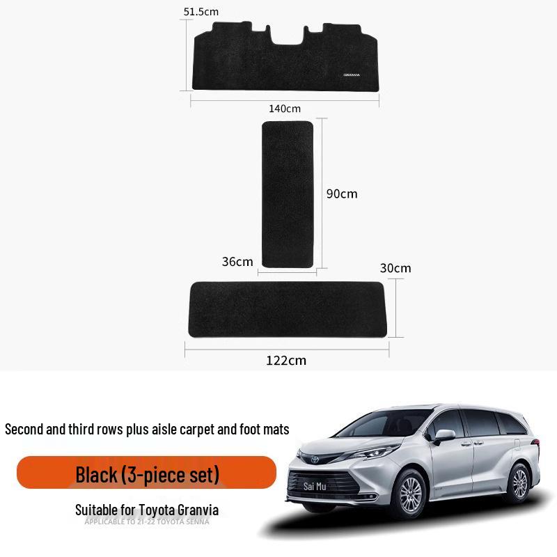 Toyota Sienna Middle Row Starry Sky Carpet Floor Mats for Gravia Decoration