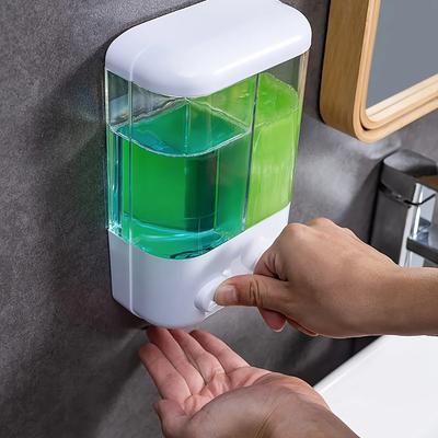 1pc-Shampoo and Lotion Easy-Press Bathroom Accessory Plastic Soap Dispenser for Kitchen Detergent