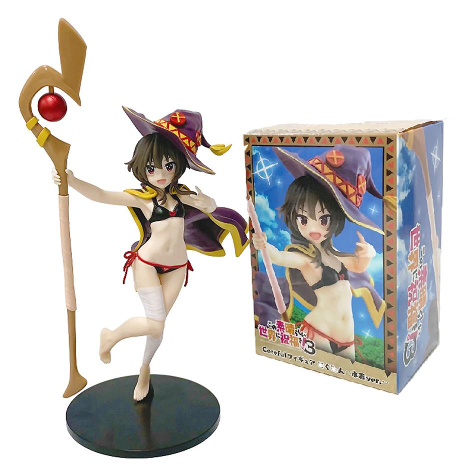 Original KonoSuba: God's Blessing on This Wonderful World! Megumin the Great Mage Swimsuit Beautiful Girl Figure Model Ornament