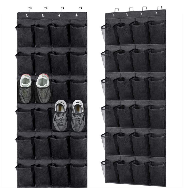 

TEMU 24-Grid Over-the-Door Hanging Shoe Organizer