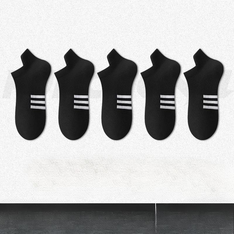 

Мужские короткие носки, летние тонкие сетчатые из чистого хлопка, антибактериальные, для подростков, мальчиков, для спорта, для баскетбола в старшей школе 1 pair чёрный