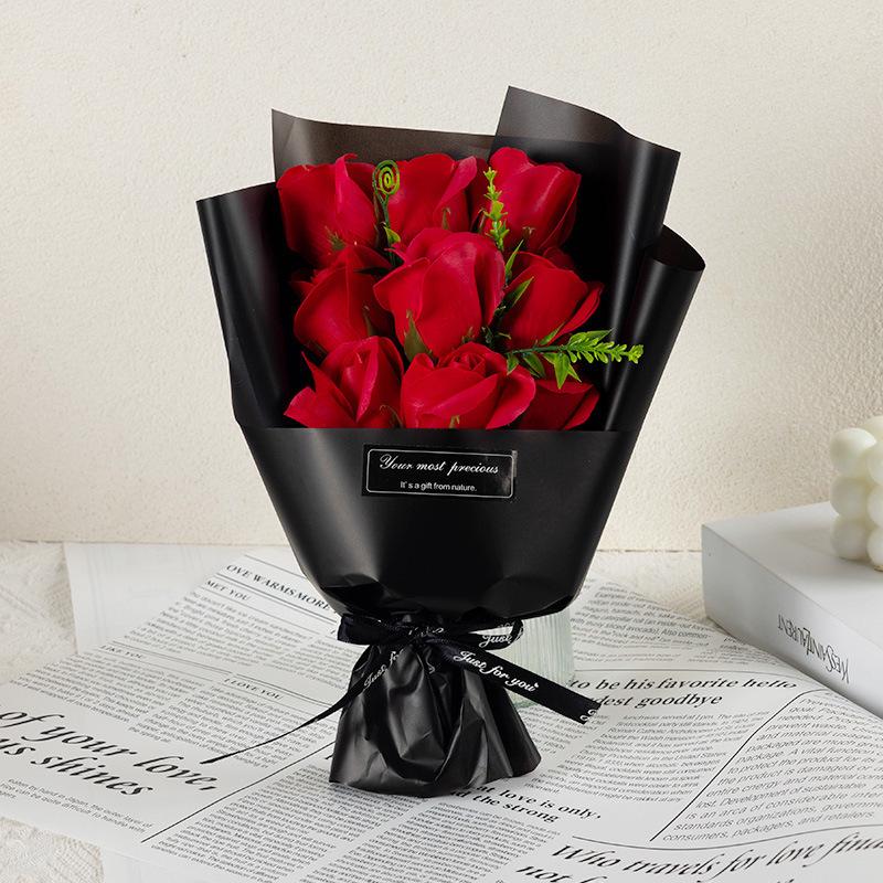 

Cross214 Mother s Day Gift: 9 Rose Scented Soap Flowers Bouquet