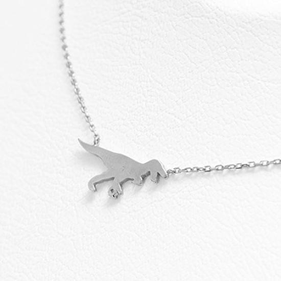 BLOOM Silver Rhodium Plated Diamond Tyrannosaurus Necklace [BLOOM] [WEB Limited] 0773-0120-0019-0000