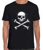 Jolly Roger Pirate Flag Skull And Crossbones Sailing Weird Black Tee T Shirt 395