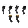 6er-Pack Dampfreiniger Bürstenköpfe Messing Nylon Bürstenhaare Aufsätze mit Aufbewahrungsbox für Handdampfgerät Fliesen
