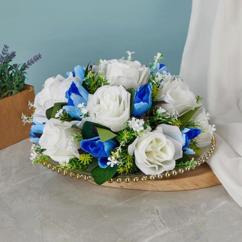 Artificial Flower Arrangements Flower Bouquets for Wedding Party Centerpieces Valentines Day