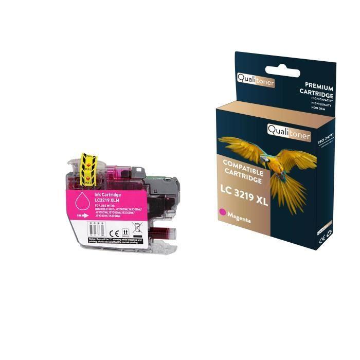 QUALITONER - 1 Cartouche compatible pour BROTHER LC 3219 XL LC3219XL Magenta (Livres) pour Brother MFC-J 5330 DW 5330 DW XL 5335 DW