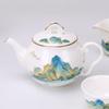 Shengshi Tangyun 'A Thousand Miles of Rivers and Mountains' Bone China Tea Set