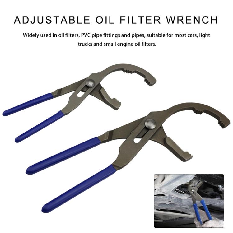 Oil Filter Pliers Clamp Type Wrench Oil Filter Remove Disassembly Tool 9''/12" Filter Wrench for Car Truck