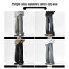 CHOCOOLATEit Men's Retro Distressed Washed Loose Jeans