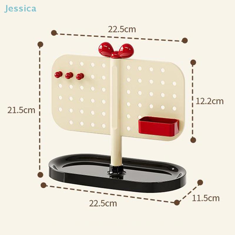 Desktop Jewelry Storage Rack For Earrings,Necklaces,And Other Accessories;Ring And Stud Storage Box;Pegboard Organizer