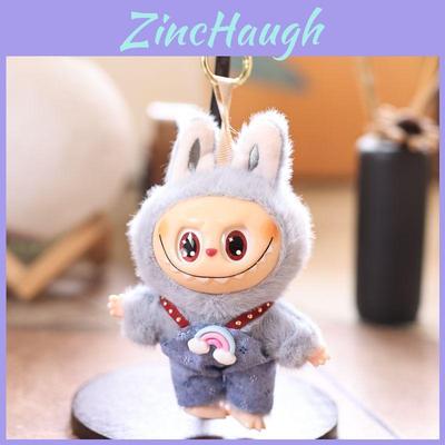 Labubu Plush Bunny Keychain With Overalls For Kids And Collectors