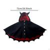 Halloween Cloak Death Cape Outfit Cowl Devil Ears for Kids Adults Boys Girls