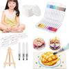 3D Drawing Magic Canvas Sponge with Watercolor Brush Marker Pen 3D Blank Painting Paper Magic Puffy Paint Kit DIY Art Kits