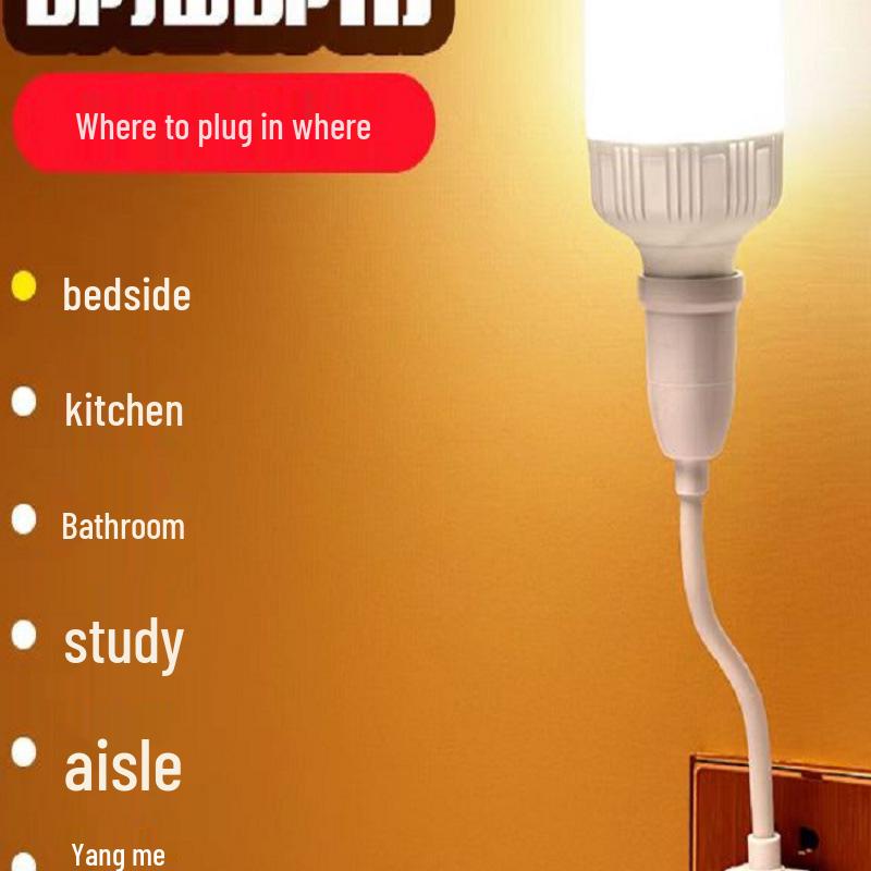 LED Superhelle Energiesparende Einsteck-Nachtleuchte mit Schalter - Schlafzimmer Wand-/Nachttischlampe