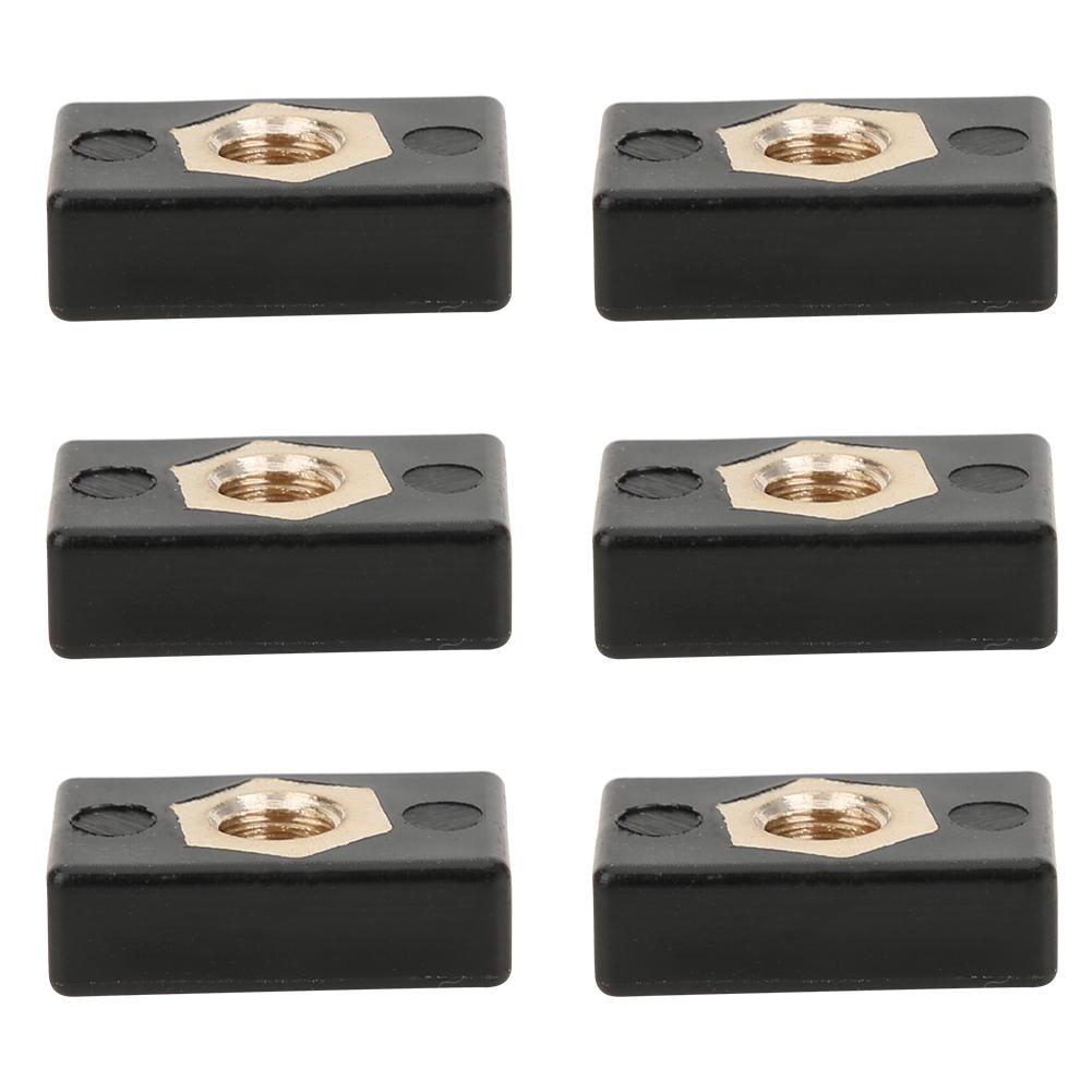 6Pcs Square Nuts Kit Rack Rail Adapter Kayak Canoe Boats Accessories