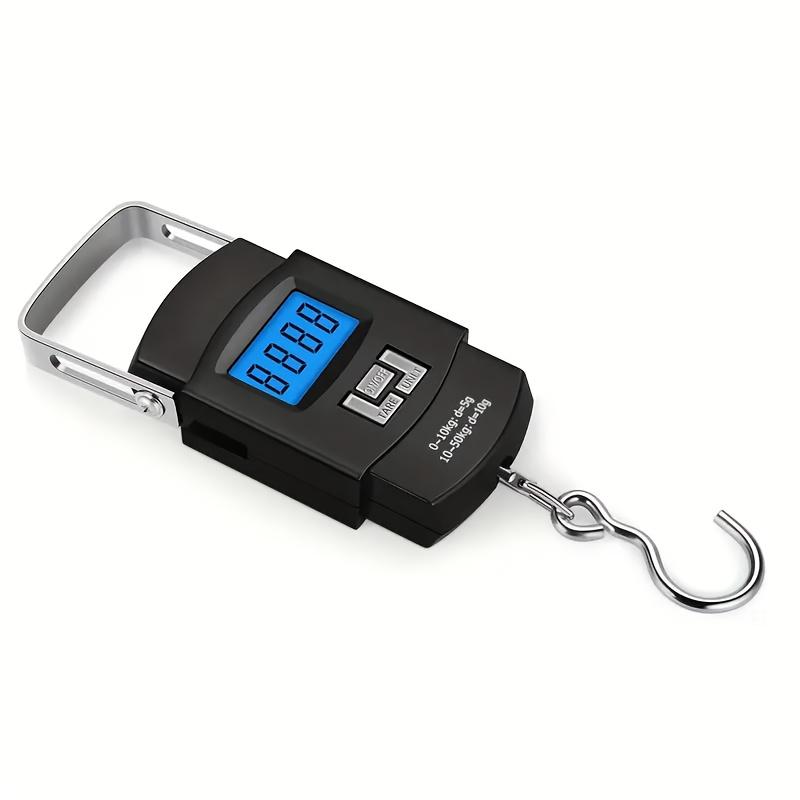 1PC Digital Hanging Scale, Portable Luggage Fishing Hook Scale, Small Handheld Spring Scale for Travel, Gift for Fisherman коричневый