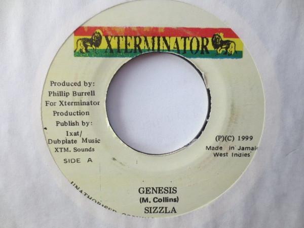 7inch Record SIZZLA - Genesis NONE XTerminator 1999 Jamaica Reggae, Ska & Dub Used