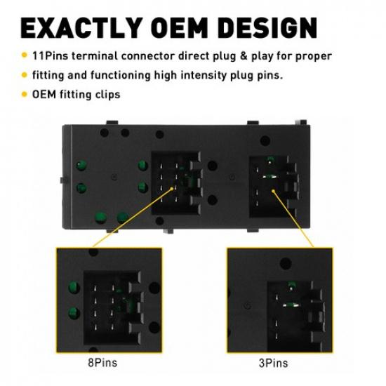 For 2004-2008 Ford F-150 Master Window Switch Front Left Driver Side 5L1Z14529AA