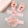 3 Teile/satz Spitze Blume Baby Mädchen Stirnband Socken Set Krone Bögen Neugeborenen Haarband Stirnbänder für Mädchen Turban Baby Haar Zubehör