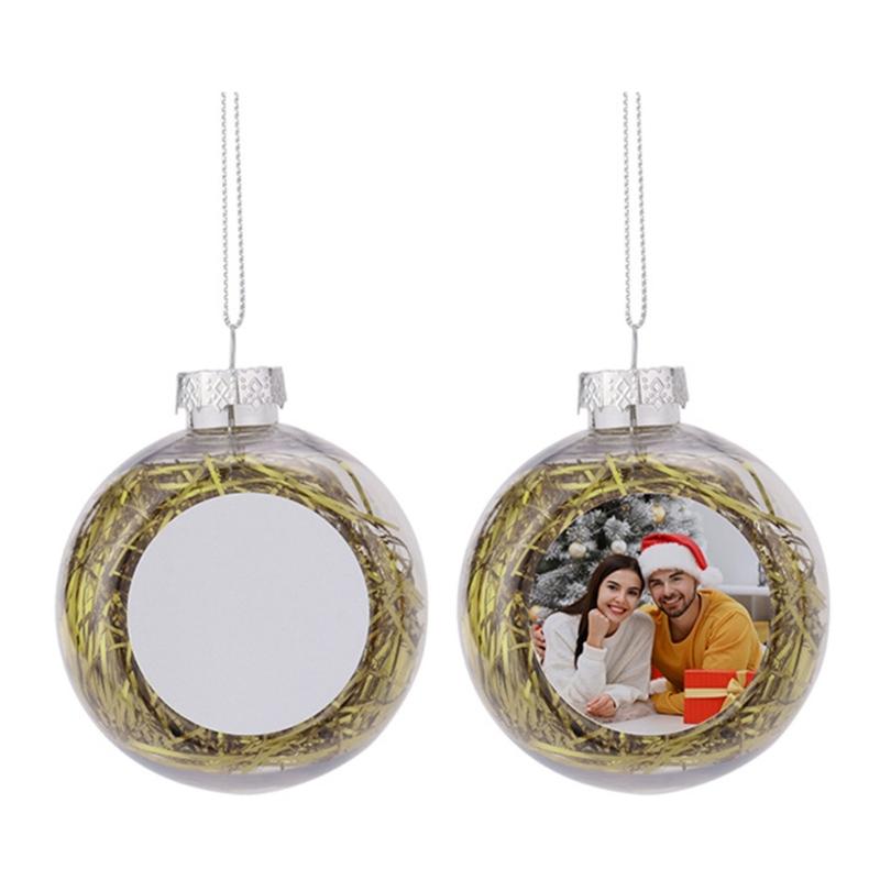 Unique Sublimation Blank Christmas Ball Ornament Decor Hanging Pendant Decorations for Home and Holiday Party Supplies