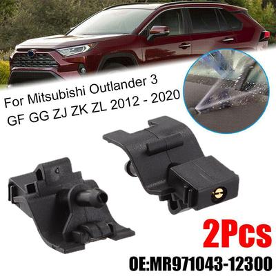 Front Windshield Wiper Washer Jet Nozzle Hood Liquid Sprayer For Mitsubishi Outlander 3 GF GG ZJ ZK ZL 12-20 MR971043-12300 T7J9