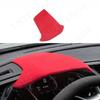 RED Suede Central Control Panel Protection Fit For Honda Civic 2016 2017 2018 20109   Armrest Box Lid Sheath Shell Cover
