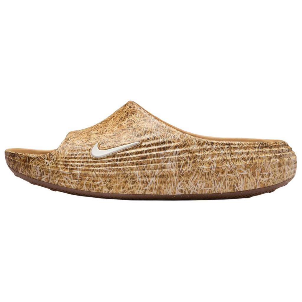 .SWOOSH x Nike ReactX Rejuven8 Slide Touch Grass - Trigo Tênis Masculino Bege Borracha Marrom Escuro Branco IR0860-700